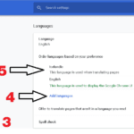 Google Chrome Language Settings